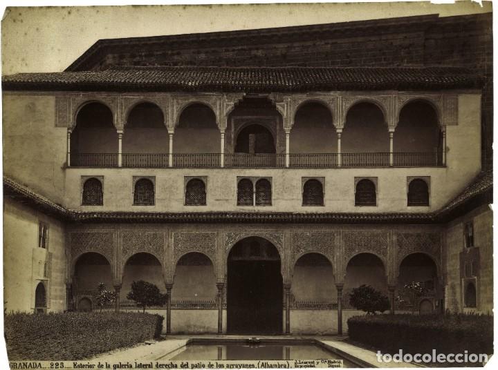 Fotografia antica: Laurent granada 225 exterior de la galer&iacute;a lateral derecha del patio de los arrayanes la alhambra.