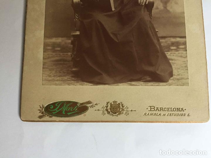 Fotografía antigua: Fotografía albúmina (14 x 10 cms.) Juan Martra vicario (1880’s) Barcelona, Joan Martí ¡Original! - Foto 2 - 243641270