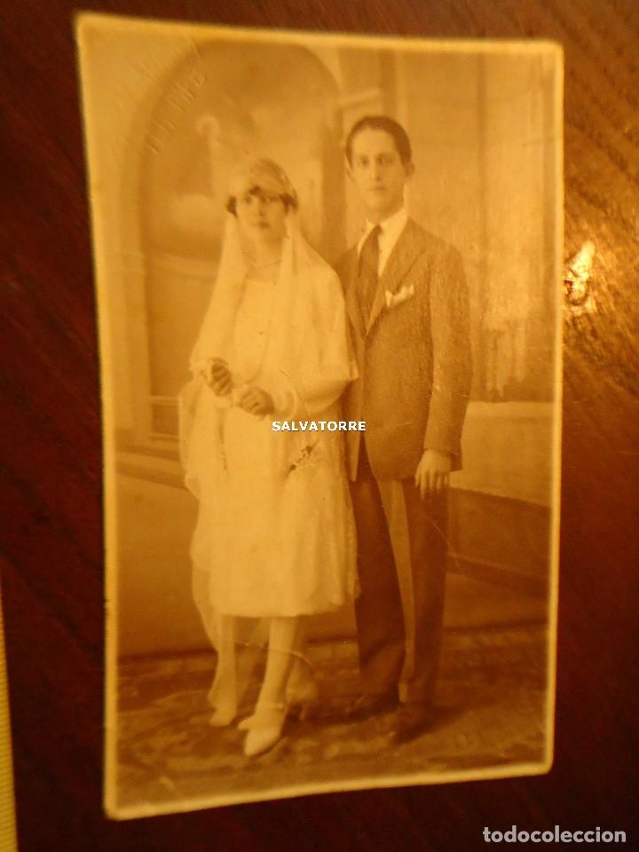 Antique Photography: FOTO POSTAL. TRINO GARRIGA. SANTA CRUZ DE TENERIFE. PAREJA. DEDICADA. SELLO EN SECO
