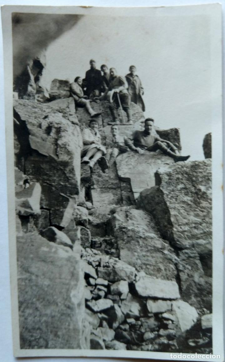 Antique Photography: PIC DEL CANIGO AGOSTO 1928 TAMA&Ntilde;O 6.5 X 11 CM.