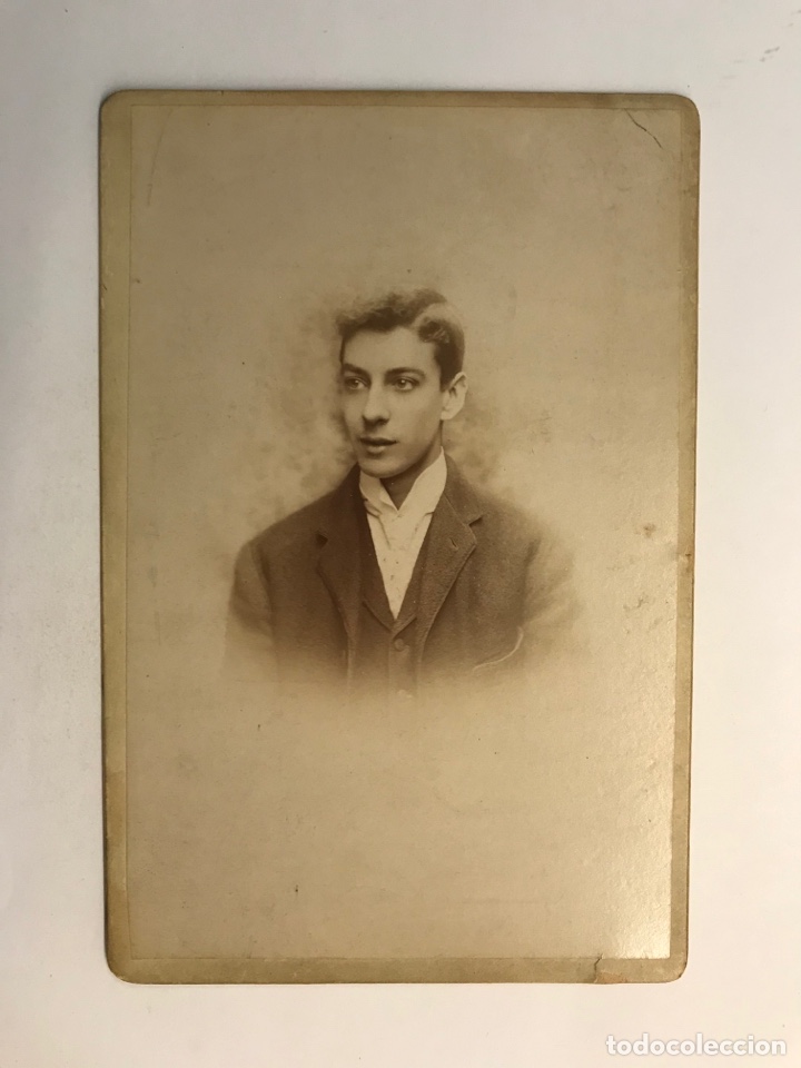 Antique Photography: FOTOGRAF&Iacute;A ANTIGUA, ALBUMINA a dos Caras, Joven y Se&ntilde;or (fin Siglo XIX)