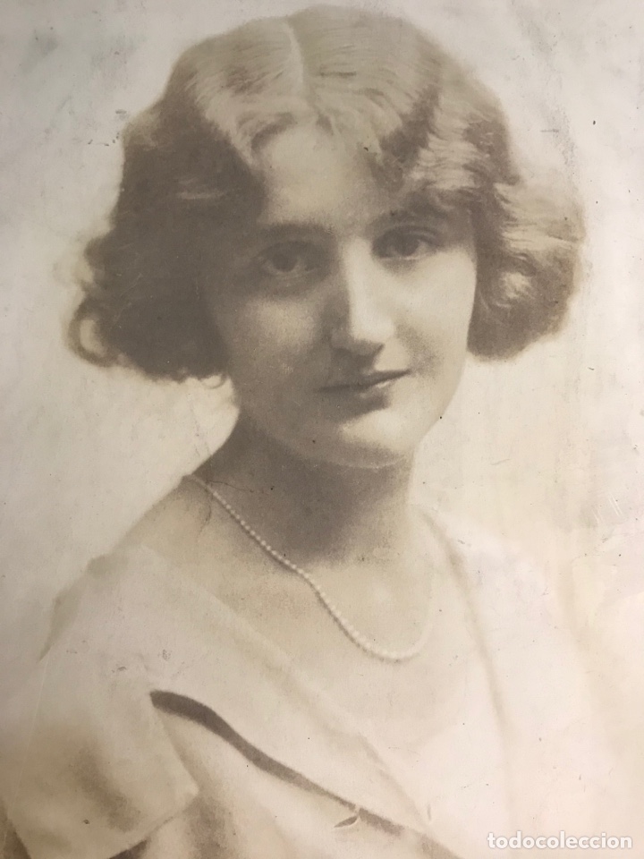 Antique Photography: FOTOGRAF&Iacute;A ANTIGUA.. la Bella Eugenia con delicado collar de Perlas.. Belle Epoque (h.1910?)