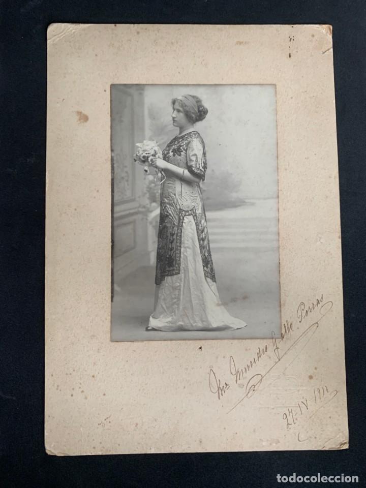 Fotografia antica: FOTO DE ESTUDIO - ALB&Uacute;MINA SOBRE CART&Oacute;N - A&Ntilde;O 1914