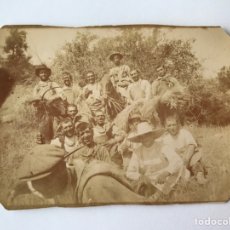 Fotografía antigua: ALBUMINA, SEGORBE FOTOGRAFIA ANTIGUA. GRUPO DE SEGADORES .. (H.1890?). Lote 257580360