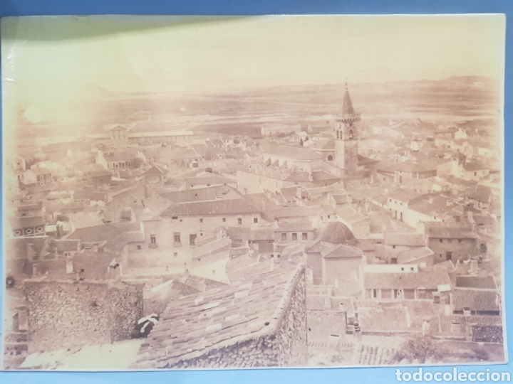 Fotografia antica: Fotografia , vista de la.Ciudad de Villena , a&ntilde;os 1920
