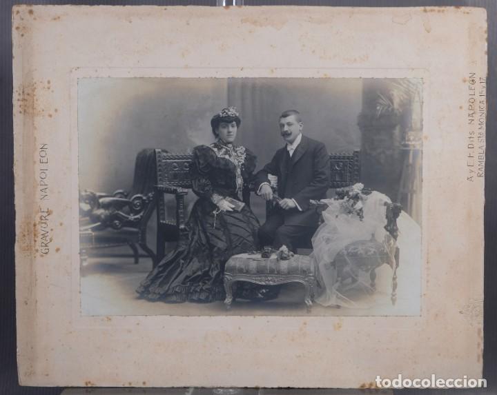 Antique Photography: Fotograf&iacute;a antigua de Napoleon Retrato dama y caballero siglo XIX