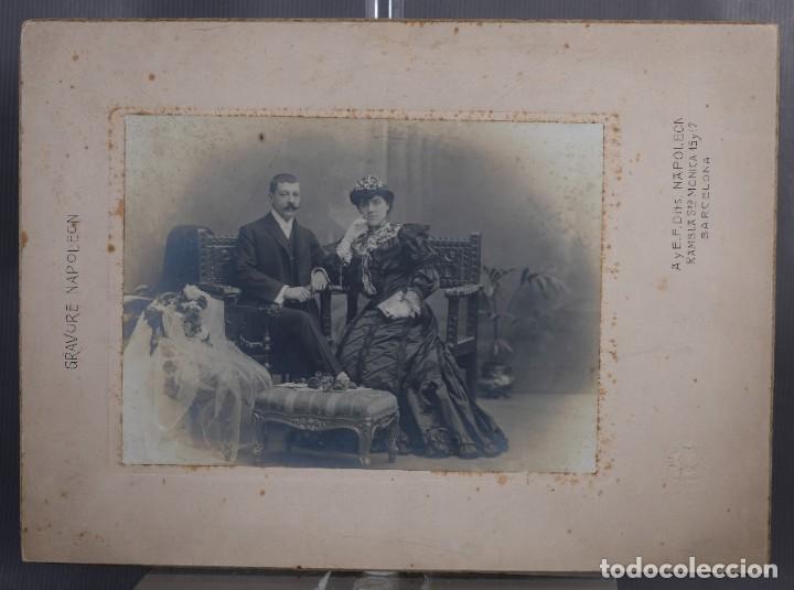 Antique Photography: Fotograf&iacute;a antigua de Napoleon Retrato dama y caballero siglo XIX
