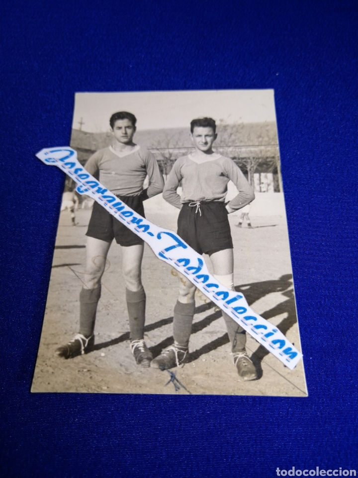 Fotograf&iacute;a antigua: FOTOGRAFIA FUTBOLISTAS CAMPO PATRONATO 1947-48