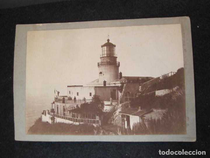 Fotograf&iacute;a antigua: PALAFRUGELL-FARO DE SAN SEBASTIAN-FOTOGRAFIA ALBUMINA ANTIGUA-VER FOTOS-(K-3071)