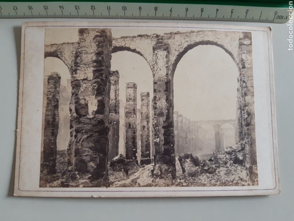 Antique Photography: Antigua fotograf&iacute;a Paris Grenier d&acute;abondance Royal siglo XIX Francia foto sobre soporte r&iacute;gido