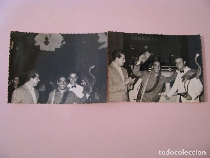 Fotografia antica: 2 FOTOS DE CREO QUE ES UN GANADOR DE COMPETICI&Oacute;N DE CACER&Iacute;A. 10X7,5 CM. A&Ntilde;OS 50 O 60. PAPEL NEGTOR.