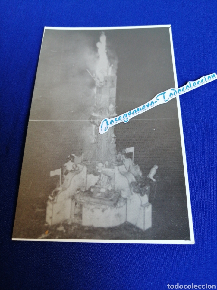 Antique Photography: FALLA BARRIO SAN MARCELINO (VALENCIA)FOTOGRAFIA A&Ntilde;O 1962 CREMA DE LA FALLA