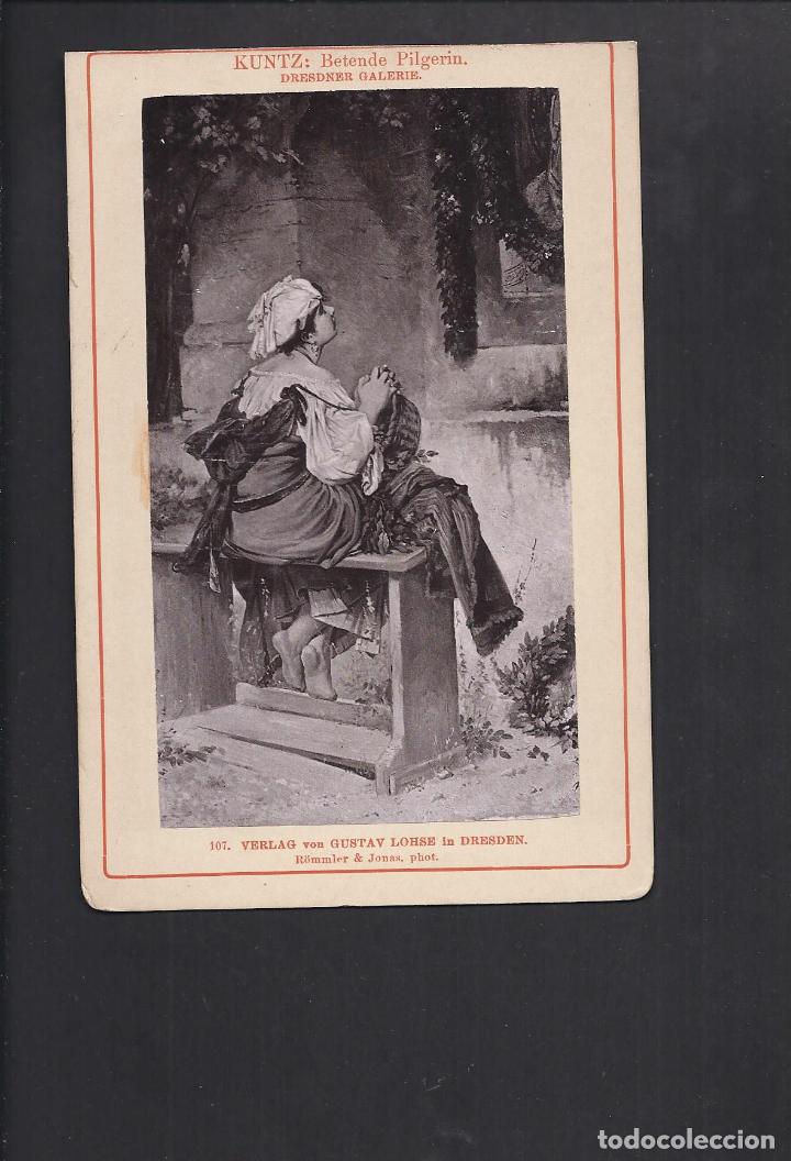 Alte Fotografie: Fotograf&iacute;a antigua pintura, museo . Siglo XIX. 17x 11.4 cm aprox.