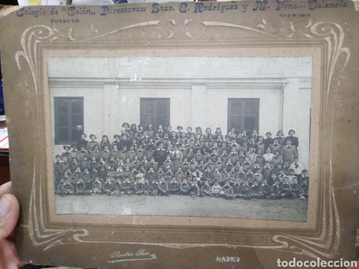 Fotograf&iacute;a antigua: FOTOGRAF&Iacute;A ANTIGUA COLEGIO DE COL&Oacute;N/DIRECTORAS STAS.E.RODRIGUEZ Y M.PONS-VALENCIA-CURSO 1912 A 1913