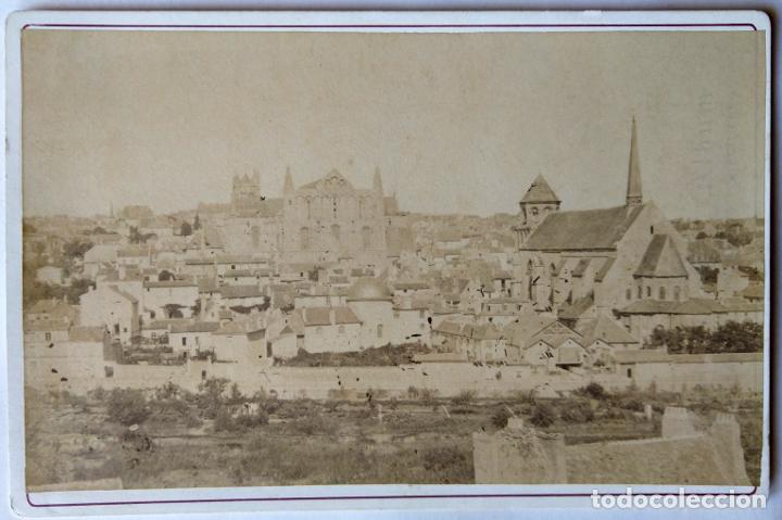Antique Photography: FRANCIA POITIERS VUE GENERALE FOTOGRAFO A. PERLAT TAMA&Ntilde;O 11 X 16,5 CM.