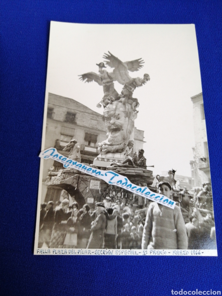 Photographie ancienne: FALLA PLAZA DEL PILAR A&Ntilde;O 1966 FOTOGRAFIA