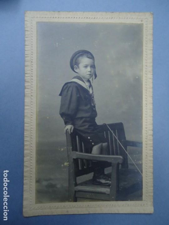 Fotograf&iacute;a antigua: 1890 FIRMADA EN LA TRASERA CON EL SELLO DE J. SELLIER EN CORU&Ntilde;A CON EL N&ordm; 3245 ES ORIGINAL Y BIEN C