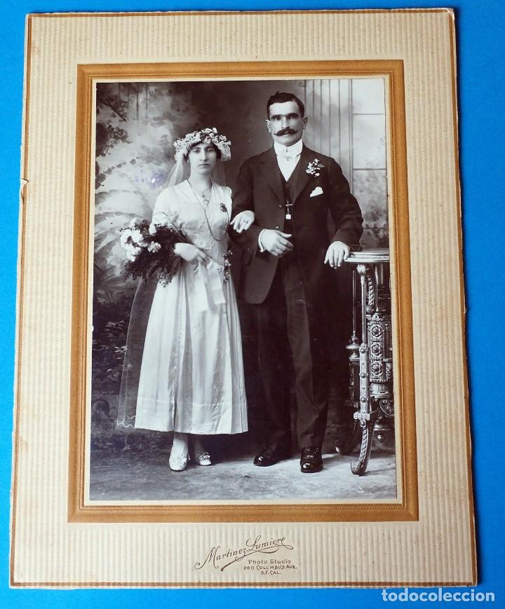 Fotografia antiga: ANTIGUA FOTOGRAF&Iacute;A DE NOVIOS. FOT&Oacute;GRAFO MARTINEZ LUMIERE