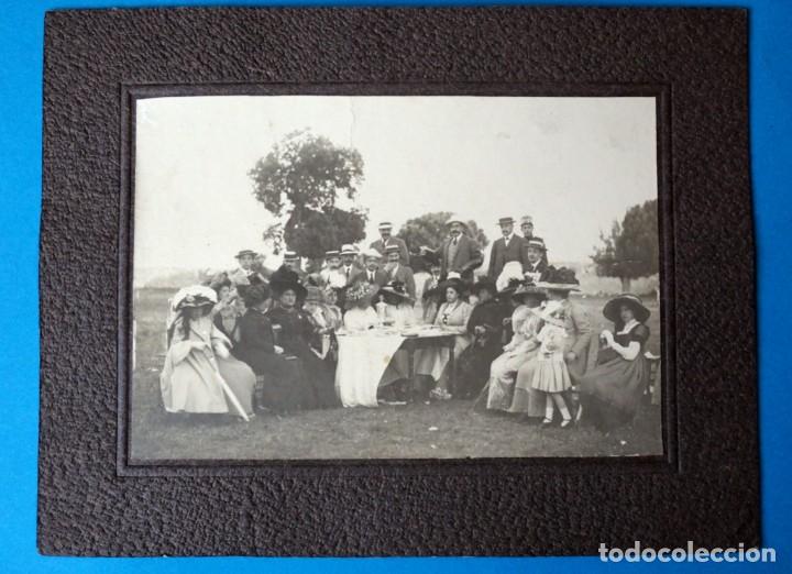 Fotografia antiga: ANTIGUA FOTOGRAF&Iacute;A PERSONAS TOMANDO EL TE