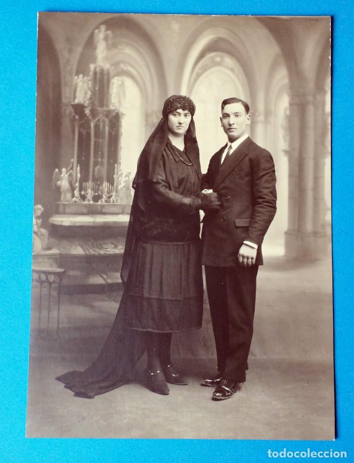 Fotografia antiga: ANTIGUA FOTOGRAF&Iacute;A DE PAREJA DE NOVIOS A&Ntilde;OS 20