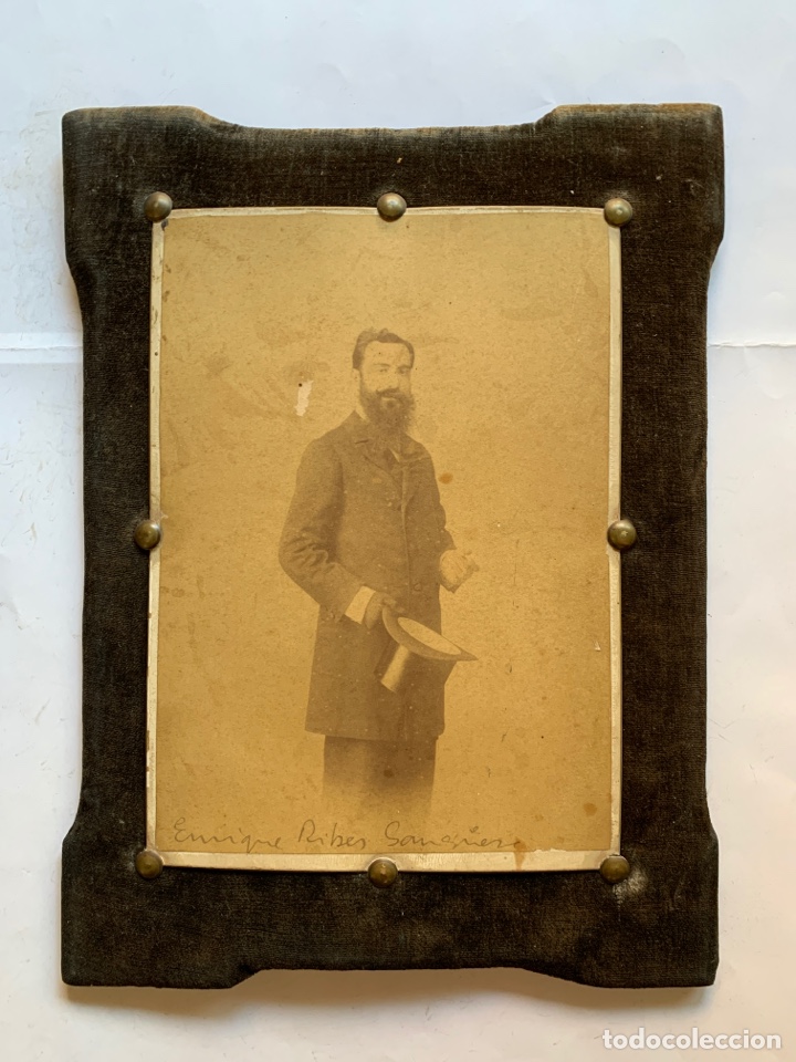 Fotografia antica: FOTO ALBUMINA. RETRATO DE ENRIQUE R. S. FOT&Oacute;GRAFO?. FINALES S. XIX.