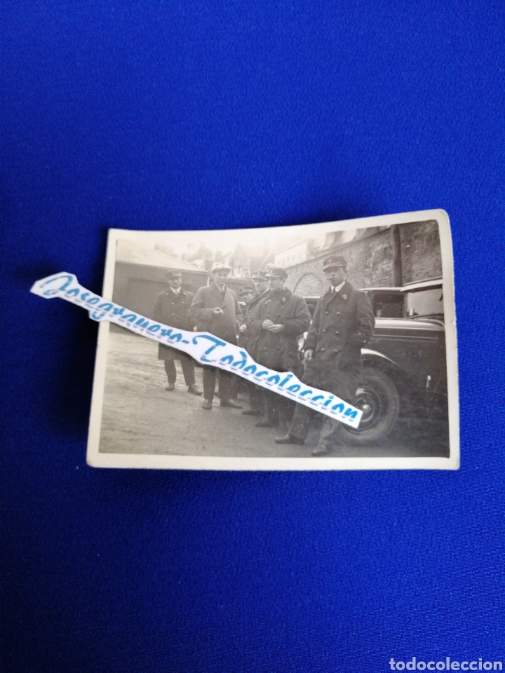 Photographie ancienne: FOTOGRAFIA FRANCIA (TAXISTAS??) SEGUNDA GUERRA MUNDIAL