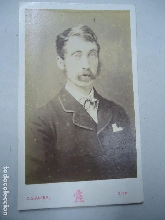 Fotograf&iacute;a antigua: FOTOGRAFIA DE 1890 Cleer S. Alger MIDE 10 X 6 cm. Diss, Norfolk Cleer S. Alger (senior)