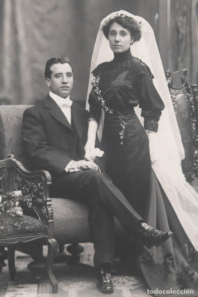 Photographie ancienne: Fotografia Napoleon Retrato pareja siglo XIX