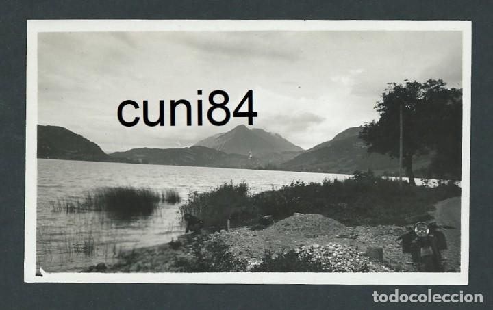 Antique Photography: antigua foto antigua francia lago d'annecy lac a&ntilde;o 1930 fotografia