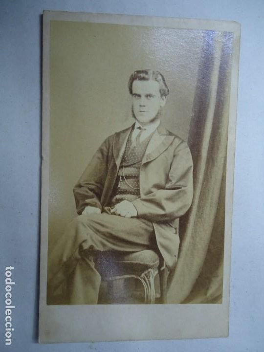 Fotograf&iacute;a antigua: FOTOGRAFIA DE 1890 PHOTOGRAPHER W. J. Simpson Islington MIDE 10,5 X 6,5 cm.