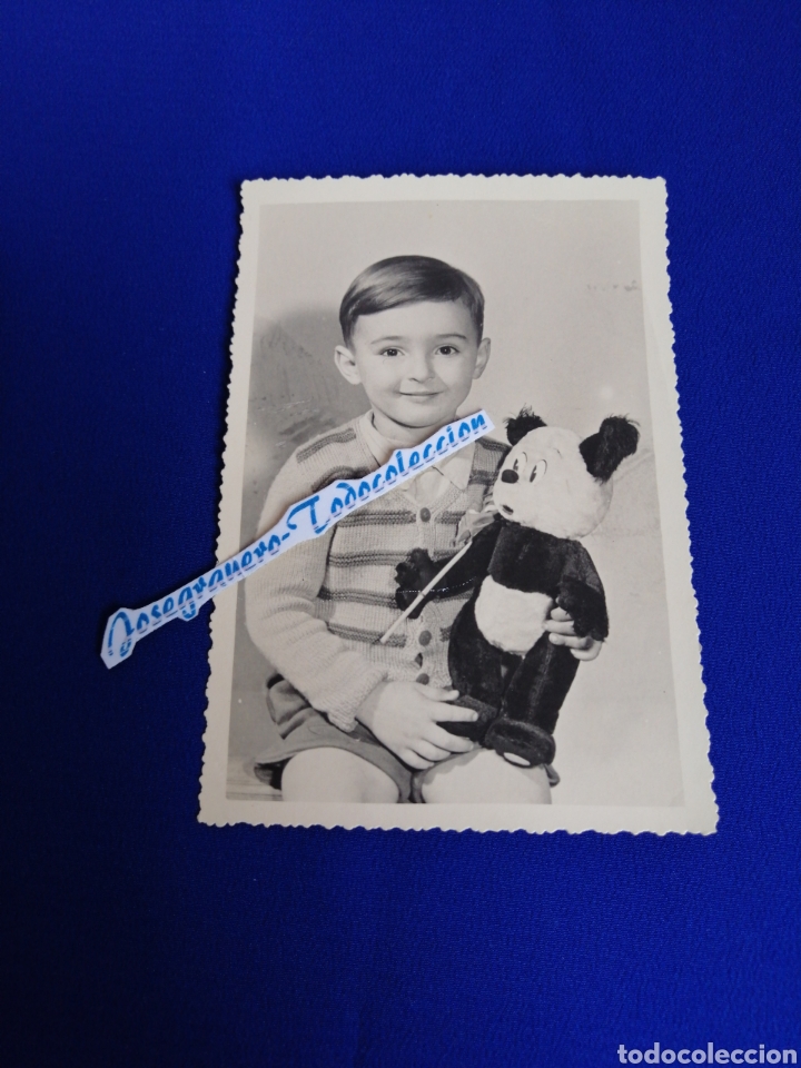 Antique Photography: NI&Ntilde;O CON JUGUETE DE PELUCHE FOTOGRAFIA