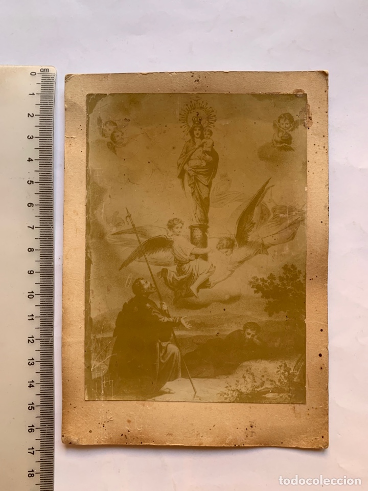 Fotografia antiga: FOTO ESTAMPA ALBUMINA. NUESTRA SE&Ntilde;ORA DEL PILAR. FOT&Oacute;GRAFO?. FINALES S. XIX.