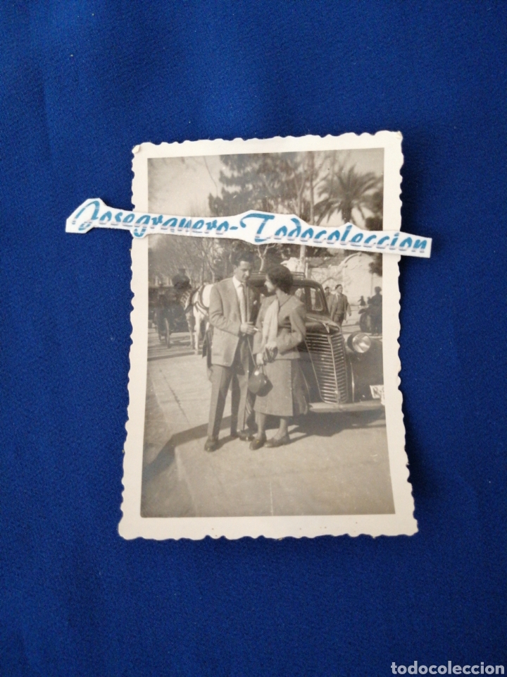 Fotografia antica: COCHE ANTIGUO FOTO CON MODELOS