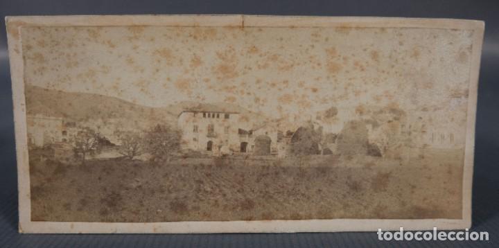 Photographie ancienne: Fotografia Paisaje campo con casa finales silo XIX