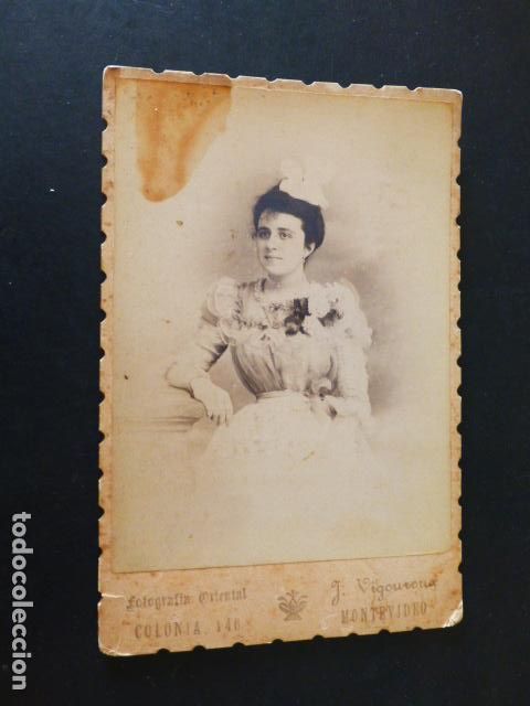 Fotografia antica: RETRATO MUJER ELEGANTE HACIA 1900