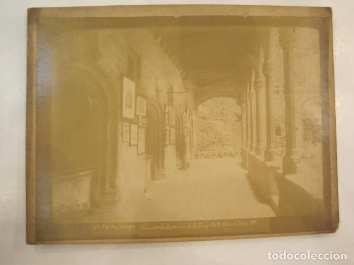 Antique Photography: MONTSERRAT-CLAUSTROS-INTERIOR-FOTO PUIG-FOTOGRAFIA ALBUMINA ANTIGUA-VER FOTOS-(V-22.965)