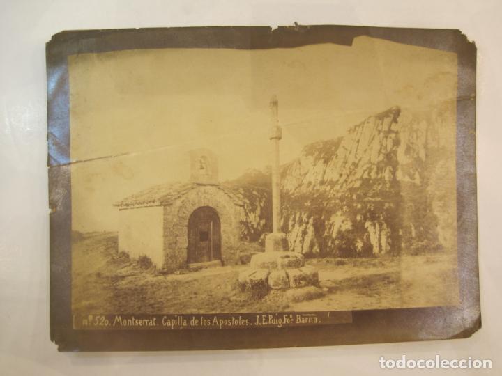 Antique Photography: MONTSERRAT-CAPILLA DE LOS APOSTOLES-FOTO PUIG-FOTOGRAFIA ALBUMINA ANTIGUA-VER FOTOS-(V-22.967)