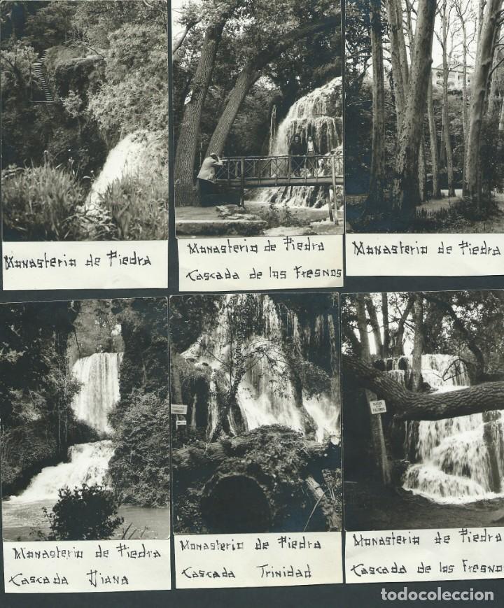 Antique Photography: lote 6 fotografias monasterio de piedra cascadas a&ntilde;o 1957 fotografia cascada