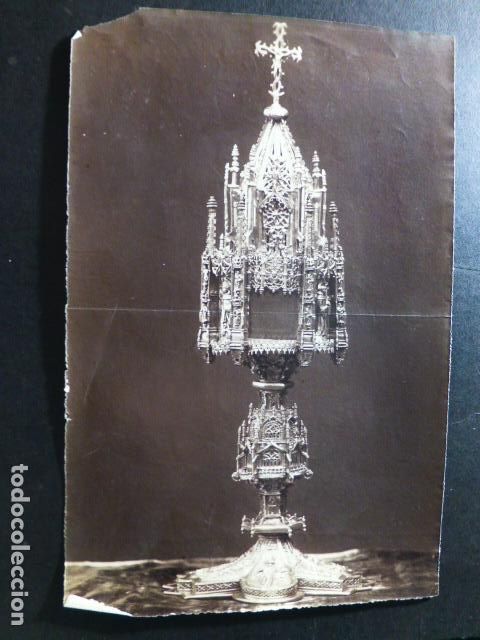 Fotograf&iacute;a antigua: CUSTODIA GOTICA PLATERIA ALBUMINA HACIA 1880 14 X 21,5 CMTS