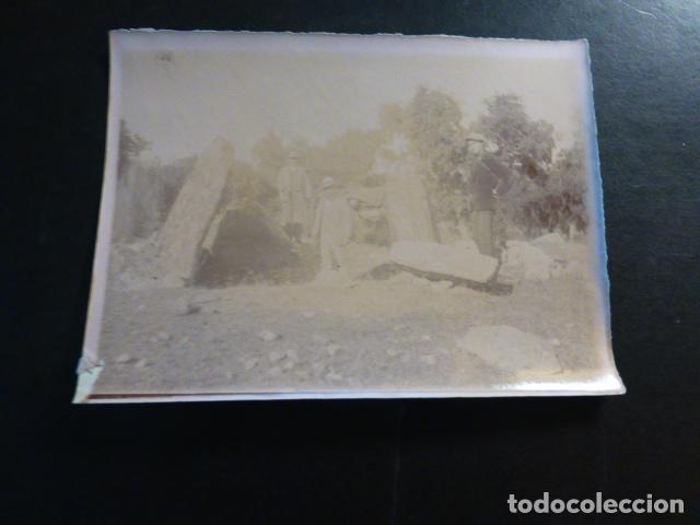 Fotografia antica: SAN VICENTE DE ALCANTARA CACERES DOLMEN ALBUMINA 12 X 9 CTMS