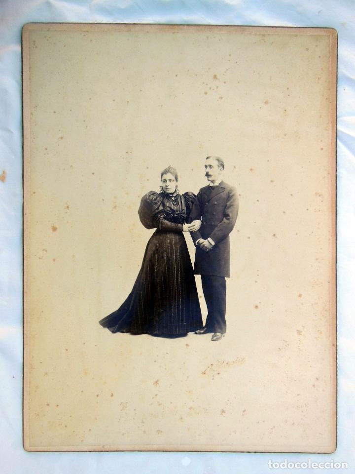 Fotografia antica: PAREJA. ANTONIO GARC&Iacute;A PERIS (Fotografo) Fecha aproximada 1880