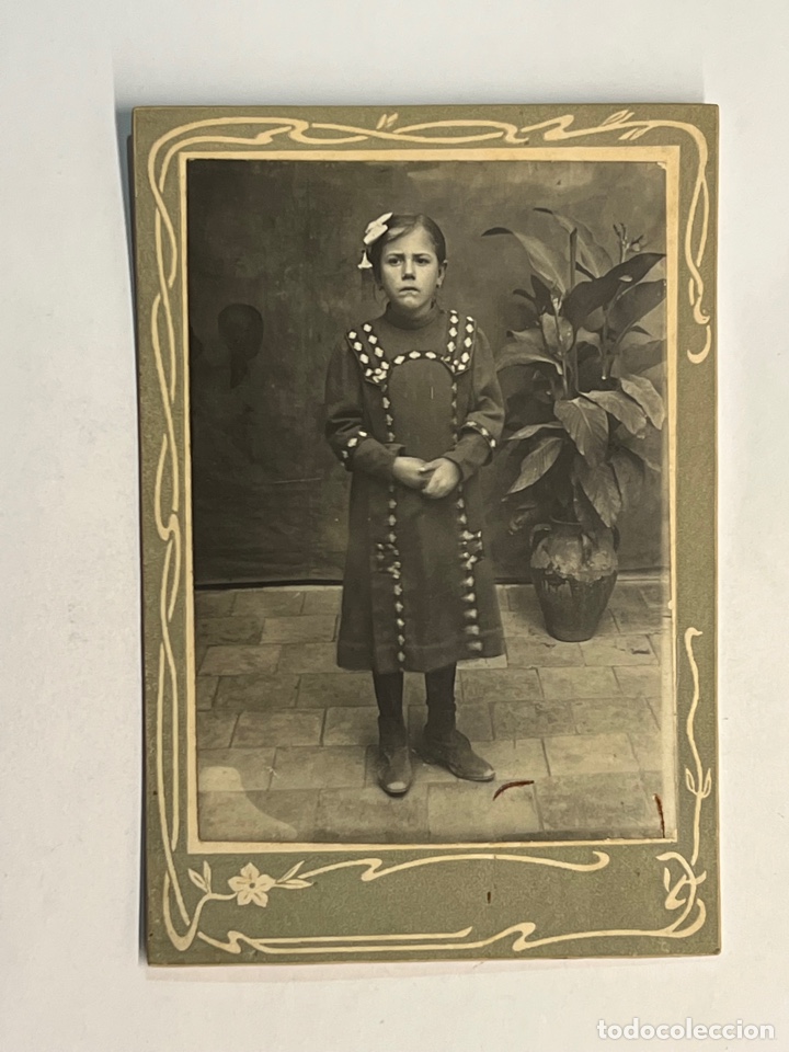 Fotografía antigua: FOTOGRAFÍA ANTIGUA. Albumina Niña con Lazo blanco. Autor Anónimo.. (h.1910?) - Foto 1 - 302909693