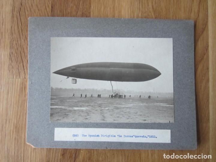 Fotograf&iacute;a antigua: 1911-DIRIGIBLE ESPA&Ntilde;OL TORRES QUEVEDO.FOTOGRAF&Iacute;A ORIGINAL.ZEPPELIN