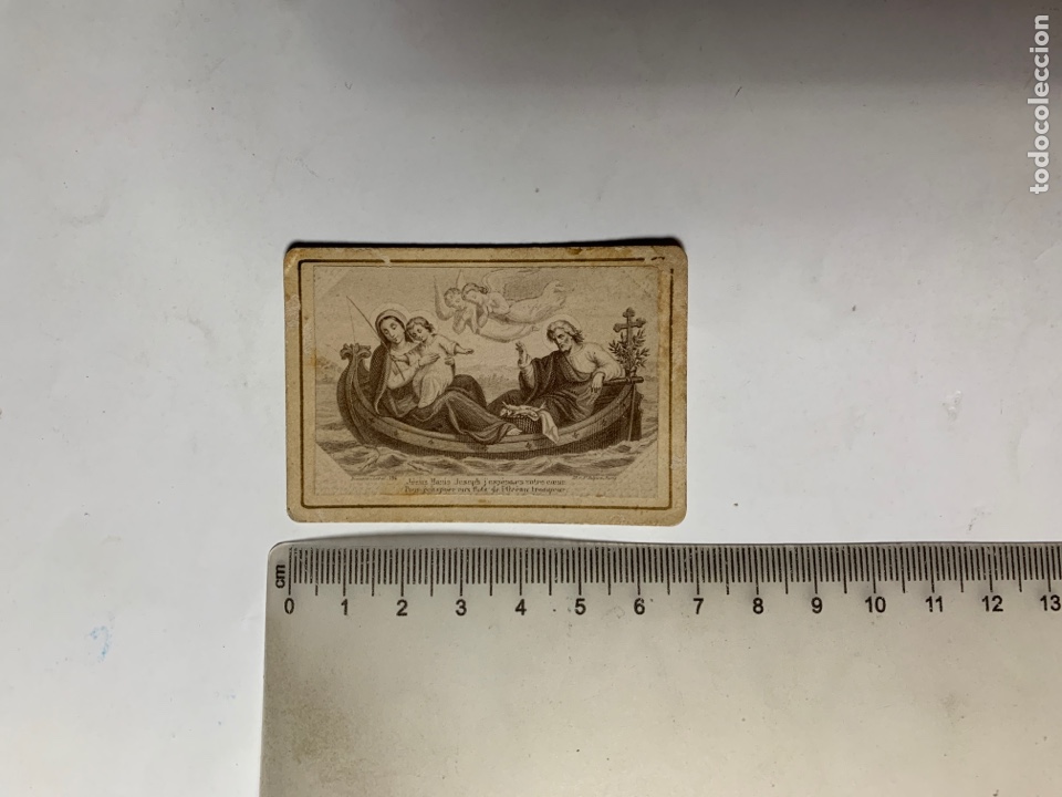 Fotograf&iacute;a antigua: FOTO ALBUMINA. SAGRADA FAMILIA EN LA BARCA. FOT&Oacute;GRAFO?. TARJETA DE VISITA.