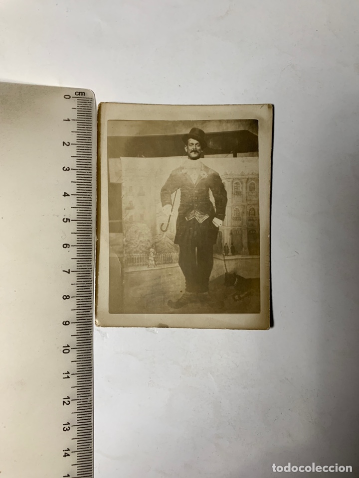 Fotograf&iacute;a antigua: FOTO ALBUMINA. EL OTRO CHARLES CHAPLIN. FOTO MINUTERO?.