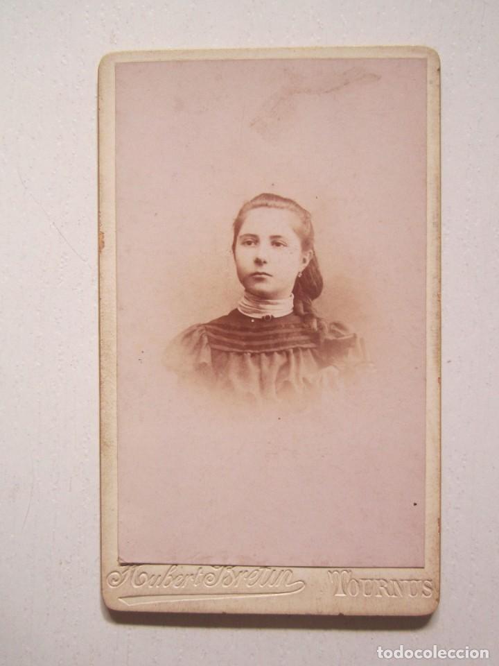 Antique Photography: (OTROS 129)FOTOGRAFIA DE ESTUDIO EN ALBUMINA DE 6X10 CM. EN SAONE ET LOIRA (FRANCIA) SOBRE 1900