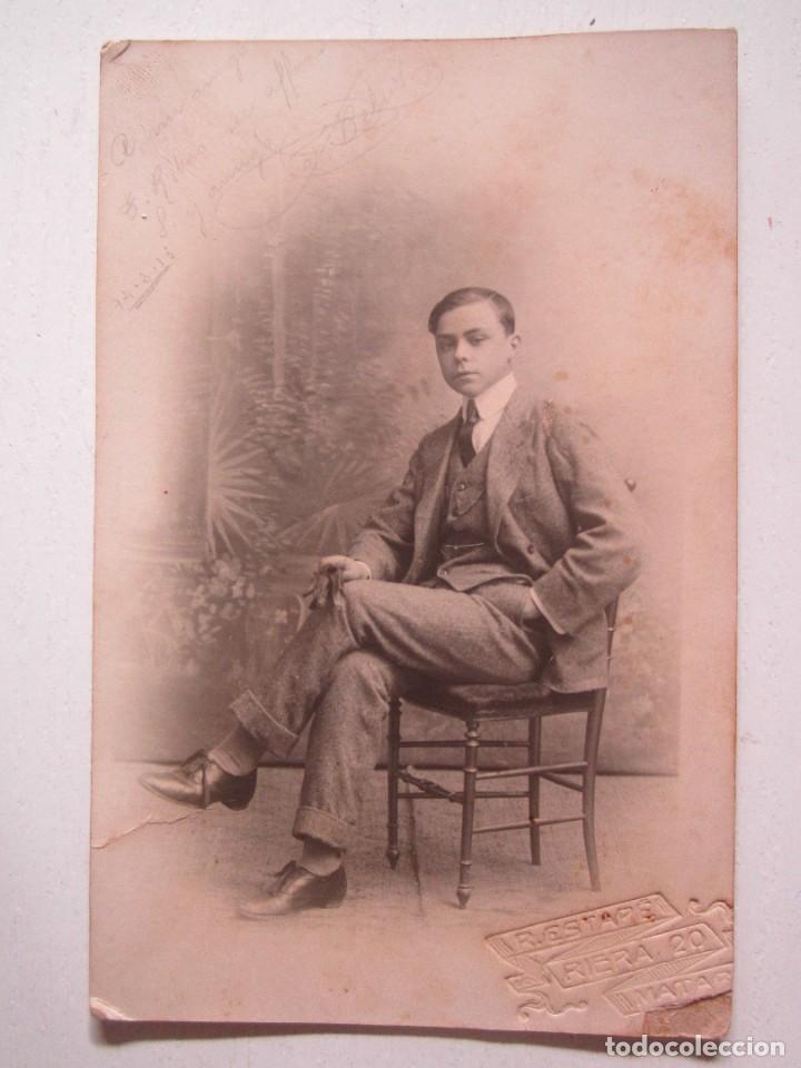 Fotografia antica: (OTROS 325)FOTOGRAFIA DE ESTUDIO EN ALBUMINA DE 9X14 CM EN MATARO 1915
