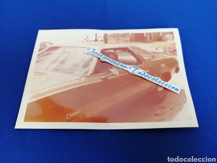 Alte Fotografie: COCHE ANTIGUO CON MODELO