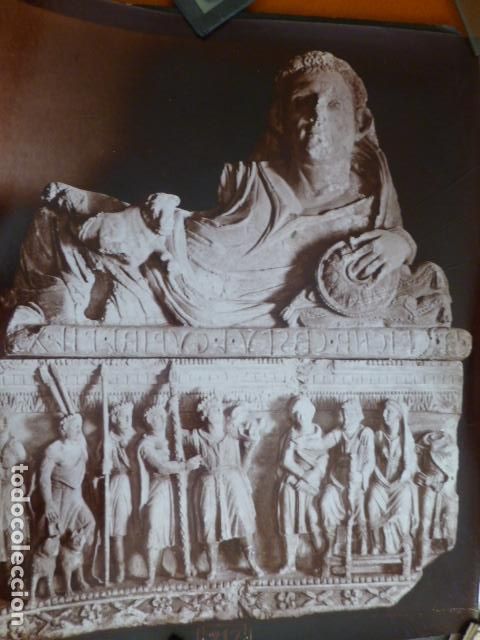 Fotografia antica: SEPULCRO ETRUSCO ANTIGUA ALB&Uacute;MINA SIGLO XIX 23 X 18,5 CTMS