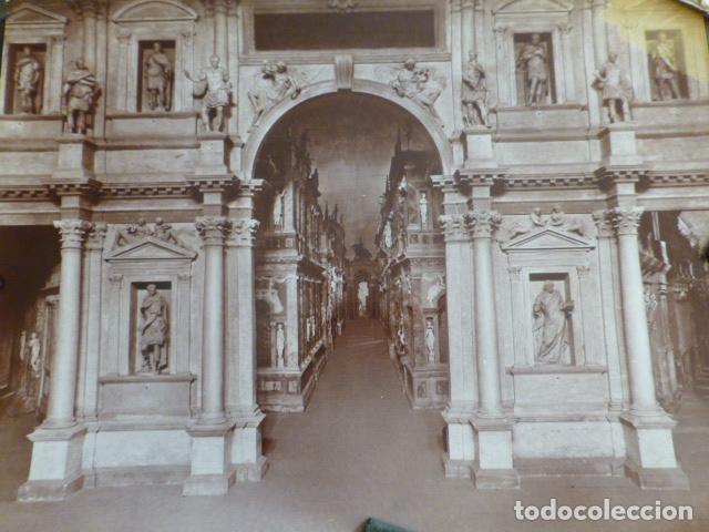 Antique Photography: VICENZA ITALIA TEATRO OL&Iacute;MPICO ALB&Uacute;MINA SIGLO XIX 25 X 18,5 CTMS